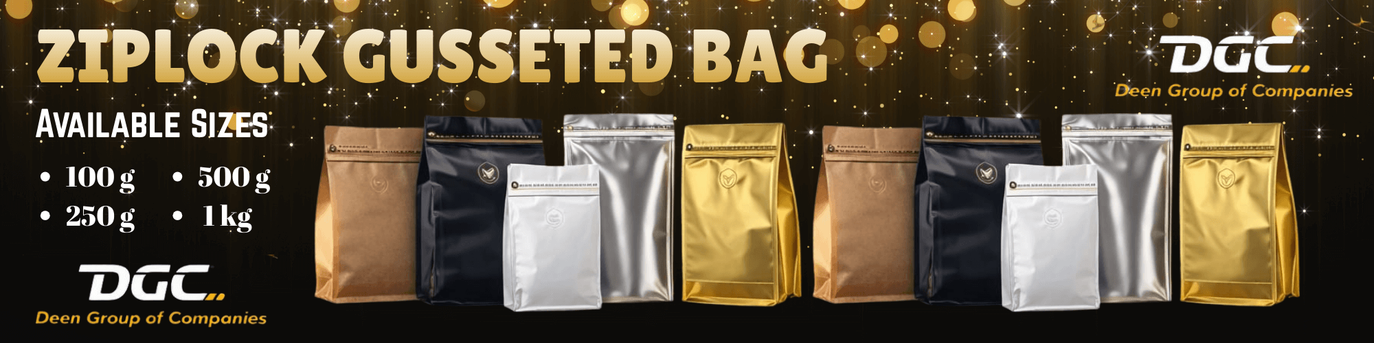 ZIPLOCK GUSSETED BAG Banner